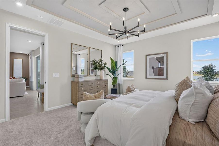 Furnished interior view inside a new home in Pasadena Ridge Master, Dade City (Image 13).