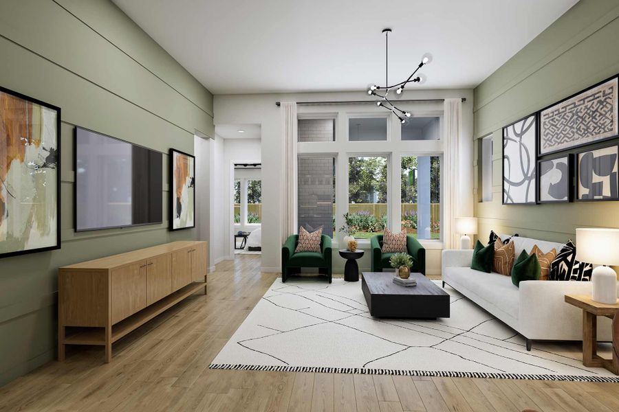 The Conroe - Family Room The Conroe - Family Room