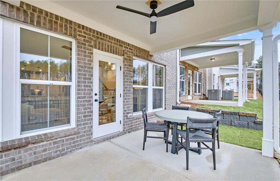 Exterior details and patio area of a home in Adler Springs, Powder Springs (Image 2).