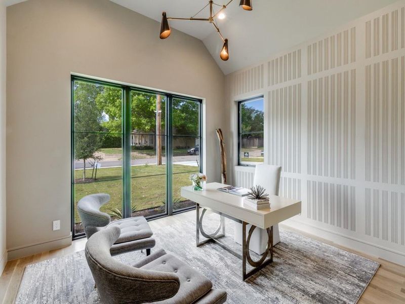 Furnished interior view inside a new home in , Dallas (Image 8). Furnished interior view inside a new home in , Dallas (Image 8).