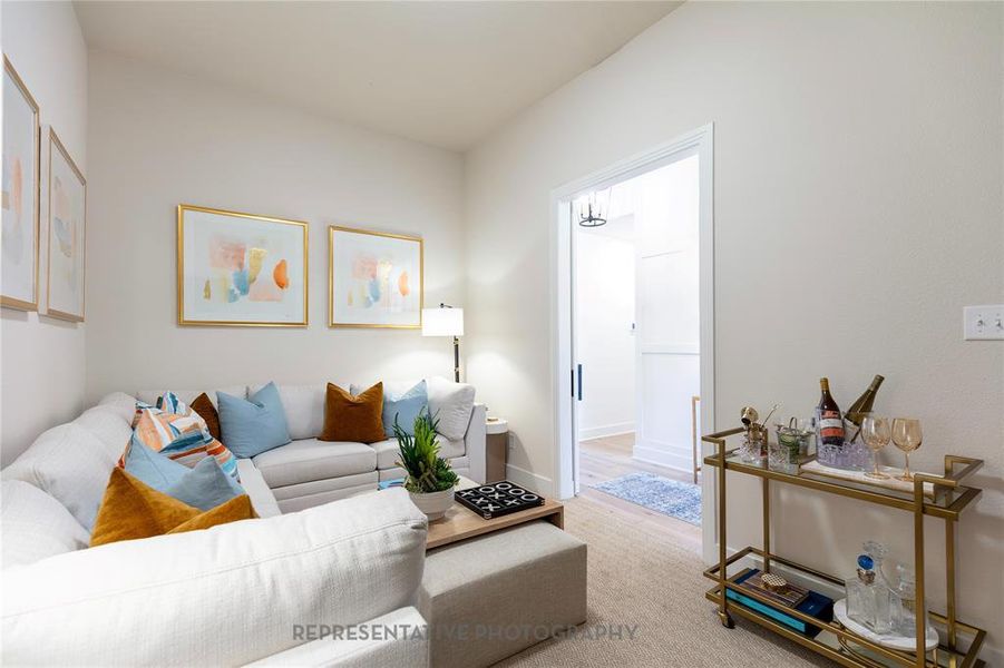 Furnished interior view inside a new home in Canyon Creek Estates, Sherman (Image 25).