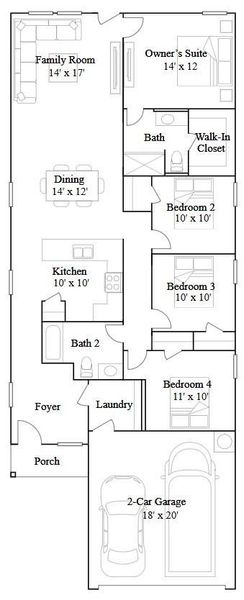2D floor plan layout of this home in The Grand Prairie, Hockley, TX (Image 2). 2D floor plan layout of this home in The Grand Prairie, Hockley, TX (Image 2).
