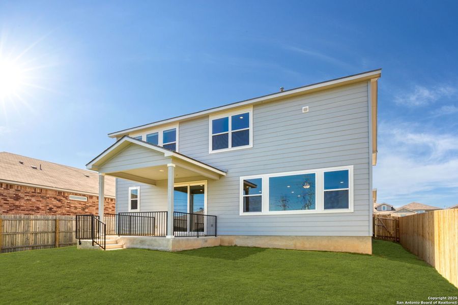 Exterior details and patio area of a home in Skybrooke, Live Oak (Image 24).