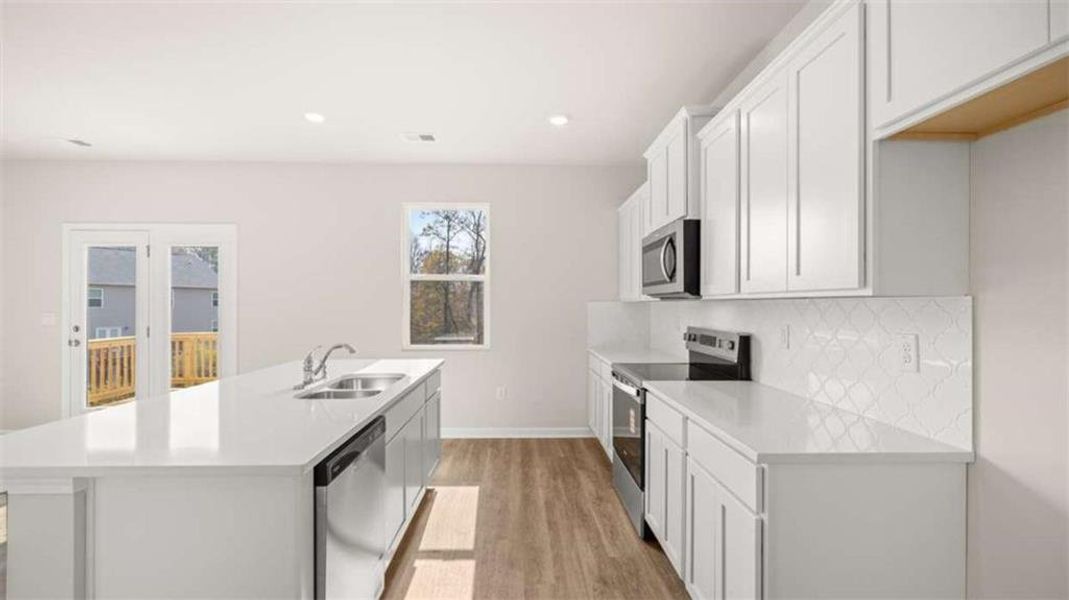 Furnished interior view inside a new home in Poplar Preserve, Newnan (Image 3).