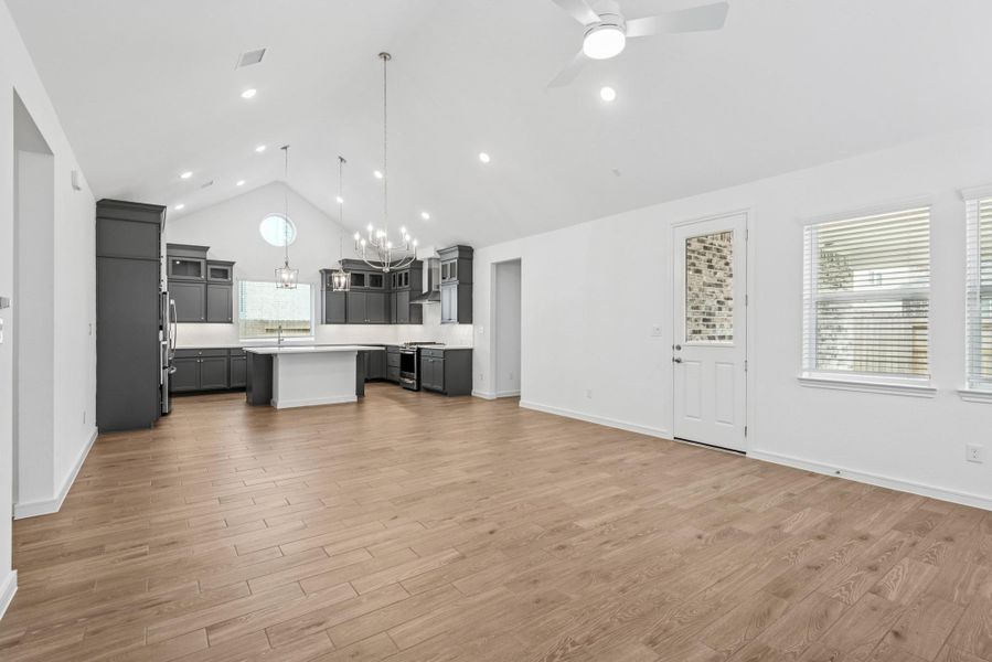 Open dining area and kitchen (*Photo not of actual home and used for illustration purposes only.)