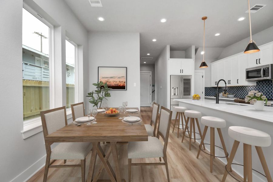 Furnished interior view inside a new home in , Houston (Image 5).