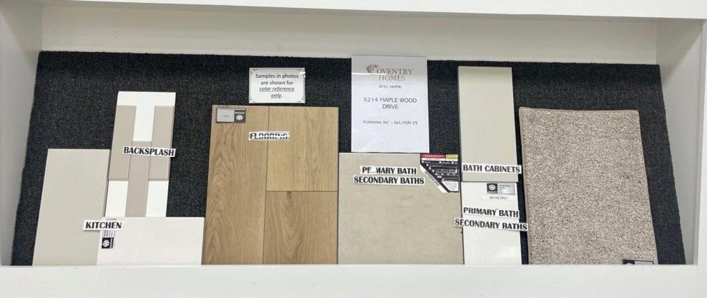 Sample of building materials used in homes in Pomona, Manvel (Image 3).