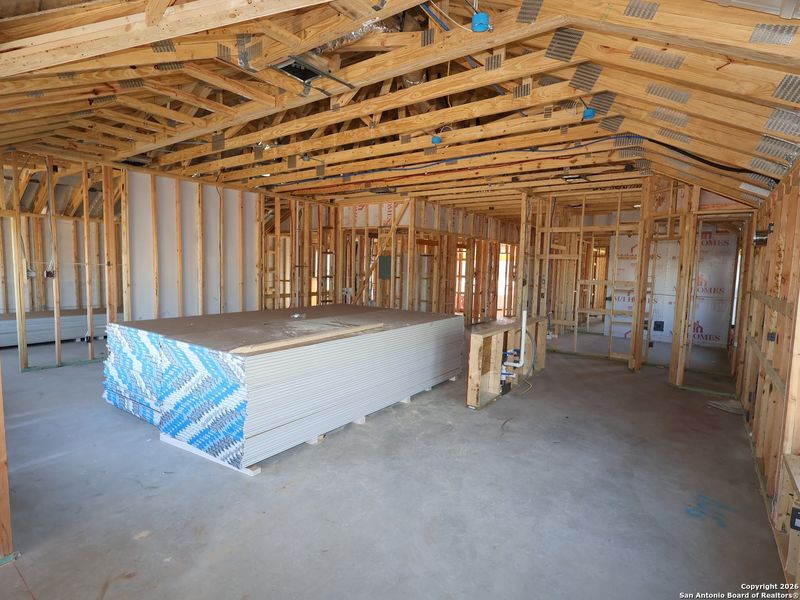 In-progress construction of a new home in Chaparral Ranch, Floresville, TX (Image 35).