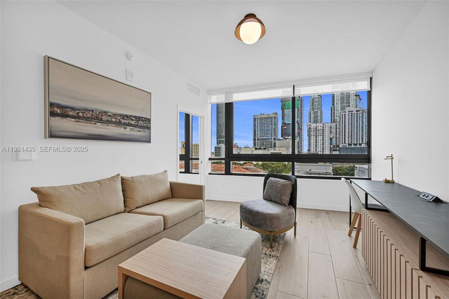 Furnished interior view inside a new home in , Miami (Image 11).