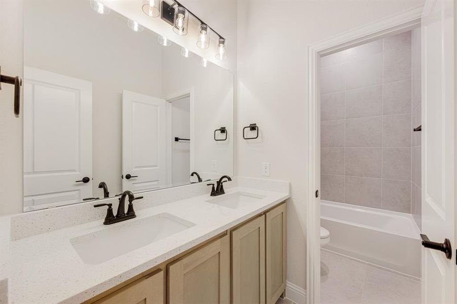 Furnished interior view inside a new home in Mockingbird Hills 60-65, Joshua (Image 9).