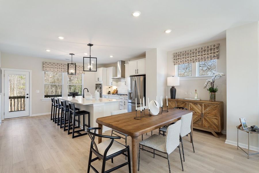 Furnished interior view inside a new home in Silverstone, Knightdale (Image 10).