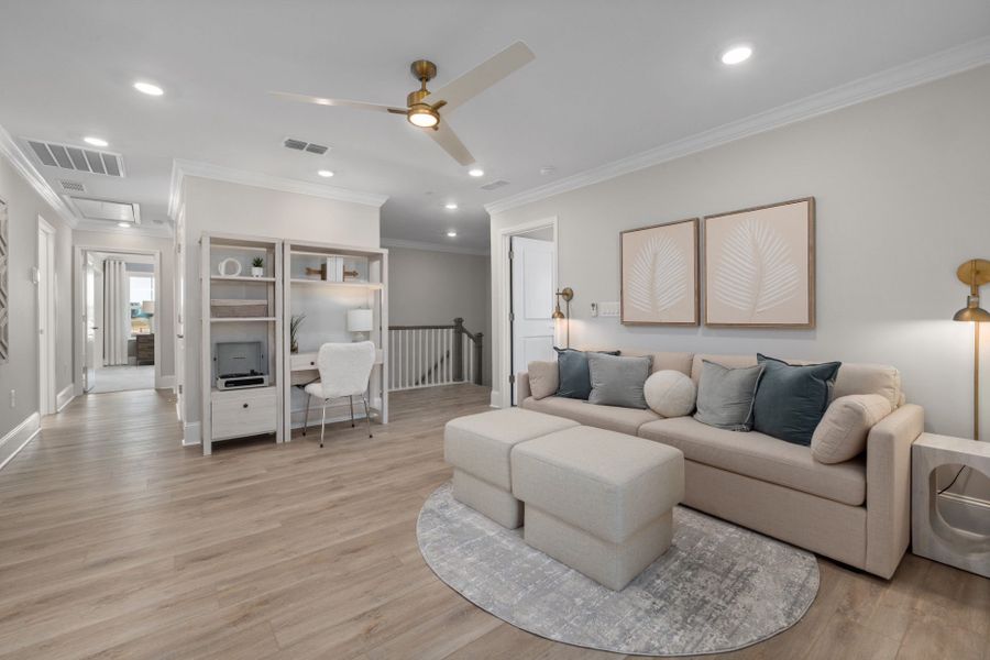 Representative furnished interior of a home built from the Continental by Pulte Homes in Everbrook, Angier (Image 6).