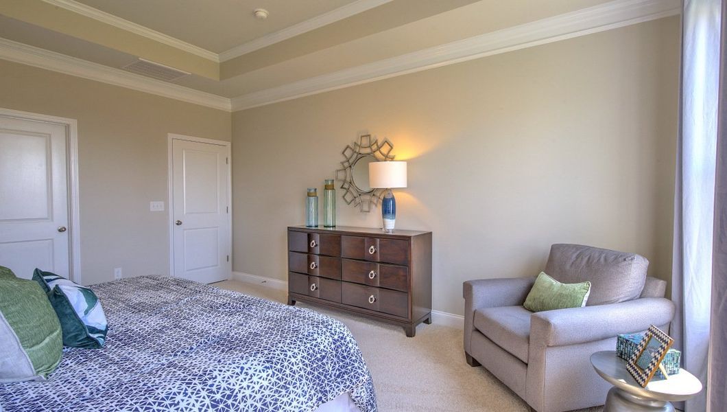 Furnished interior view inside a new home in Reserve at Tap Root Farms, Fletcher (Image 35).