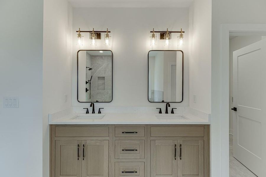 Furnished interior view inside a new home in , Flowery Branch (Image 16).