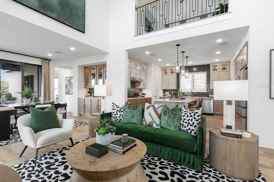 Representative Family Room - some options shown