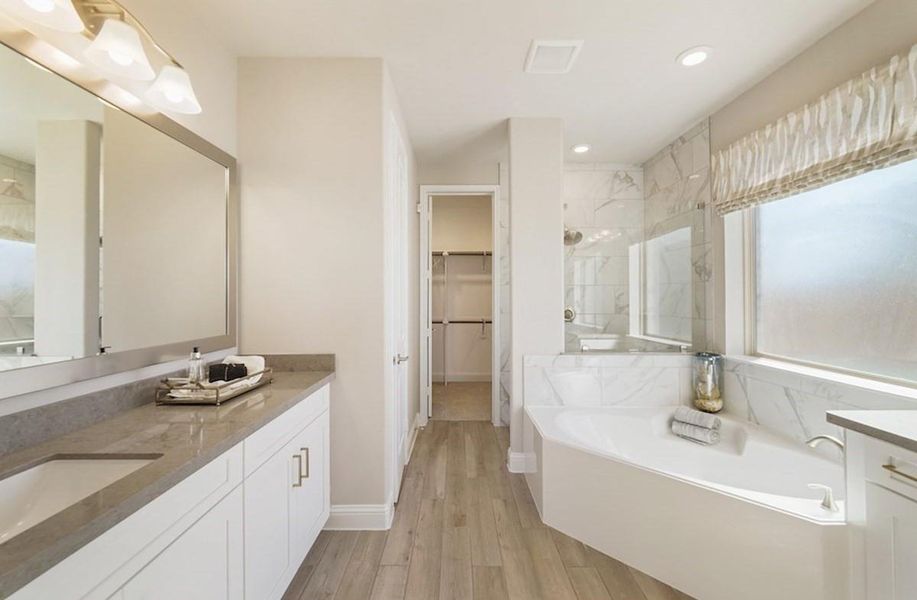 Furnished interior view inside a new home in Bridgeland: Heritage Collection, Cypress (Image 5).