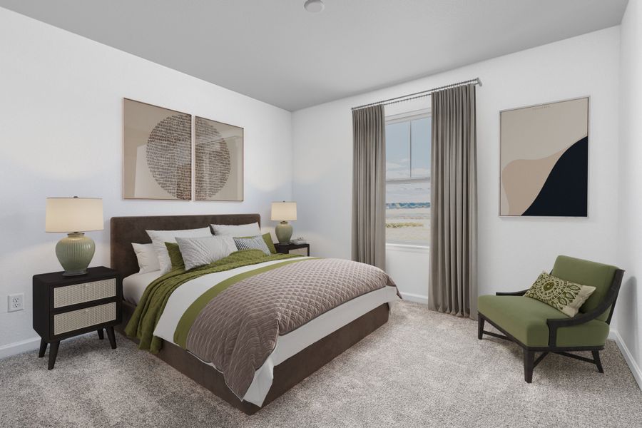 Furnished interior view inside a new home in Sterling Ranch Ascent Village, Littleton (Image 26).