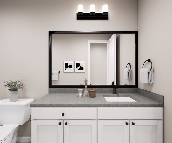 Representative furnished interior of a home built from the Orchard Plan 3003 by Tri Pointe Homes in Waterston Central, Gilbert (Image 9).