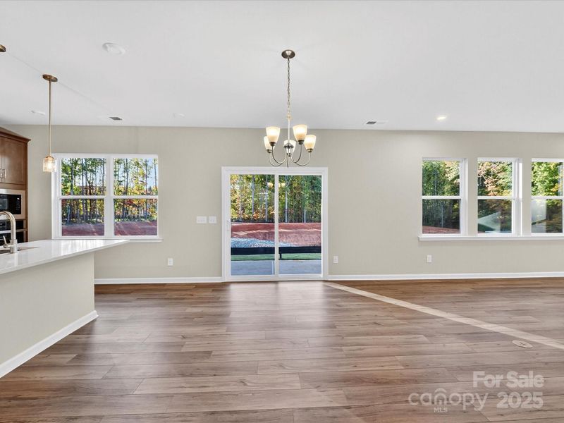 Sliding Glass Doors to Outdoor Living at Dining Space. Sliding Glass Doors to Outdoor Living at Dining Space.