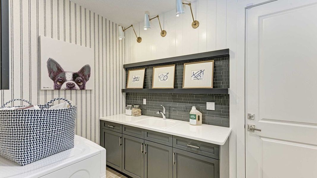 Laundry - Model shown is without Bonus Room