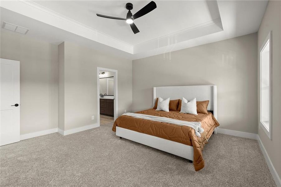 Furnished interior view inside a new home in West Town, Atlanta (Image 10). Furnished interior view inside a new home in West Town, Atlanta (Image 10).