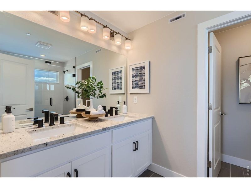 Furnished interior view inside a new home in Mountain Brook, Longmont (Image 8). Furnished interior view inside a new home in Mountain Brook, Longmont (Image 8).