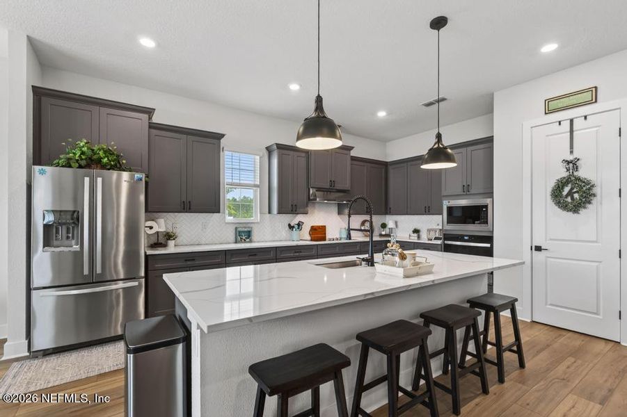 Furnished interior view inside a new home in , Hilliard (Image 7).