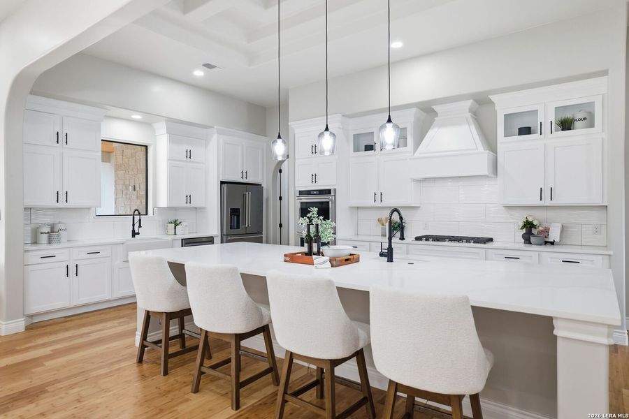 Furnished interior view inside a new home in , New Braunfels (Image 10).