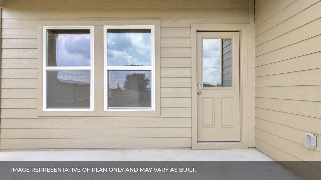 Exterior details and patio area of a home in Carillon, Manor (Image 3). Exterior details and patio area of a home in Carillon, Manor (Image 3).