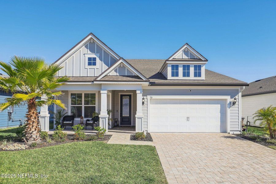 Front exterior of a new home in , St. Augustine, FL, highlighting curb appeal (Image 27).