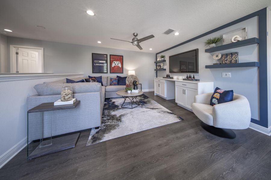 Representative furnished interior of a home built from the Vero by Risewell Homes in Beresford Woods, Deland (Image 8). Representative furnished interior of a home built from the Vero by Risewell Homes in Beresford Woods, Deland (Image 8).