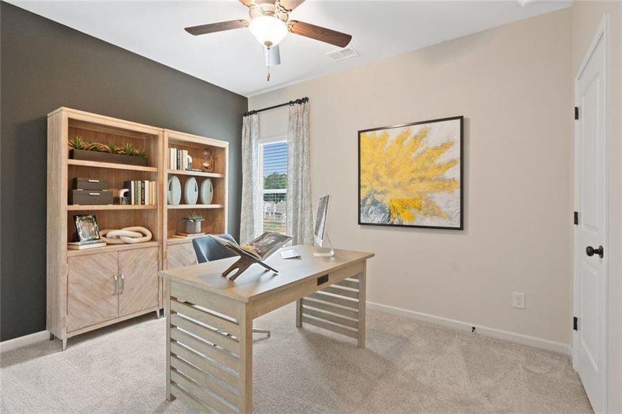 Furnished interior view inside a new home in Allen Manor, Hoschton (Image 4).