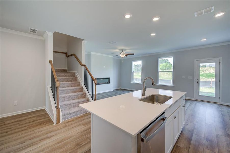 Furnished interior view inside a new home in Langley Overlook, Loganville (Image 8).