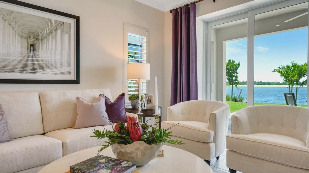 Representative furnished interior of a home built from the Dream 2 by Neal Communities in SkySail, Naples (Image 6).