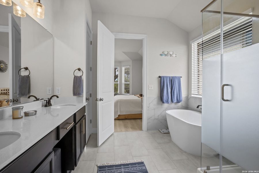 Furnished interior view inside a new home in , San Marcos (Image 27).