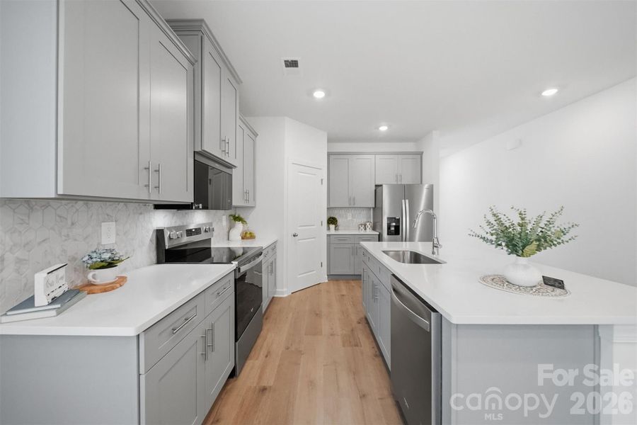 Furnished interior view inside a new home in , Newton (Image 15).