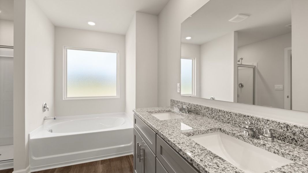 Representative furnished interior of a home built from the Ansley by D.R. Horton in Highland Hills, Graniteville (Image 10). Representative furnished interior of a home built from the Ansley by D.R. Horton in Highland Hills, Graniteville (Image 10).