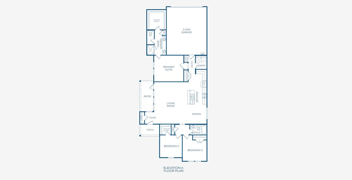 2D floor plan layout for the 3501 by Risewell Homes in Parkton Square, Kyle, TX (Image 3).