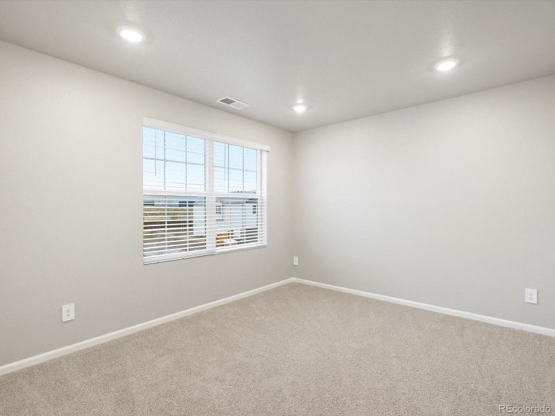 Spacious, unfurnished interior of a new home in Buffalo Highlands: The Flora Collection, Commerce City (Image 19). Spacious, unfurnished interior of a new home in Buffalo Highlands: The Flora Collection, Commerce City (Image 19).