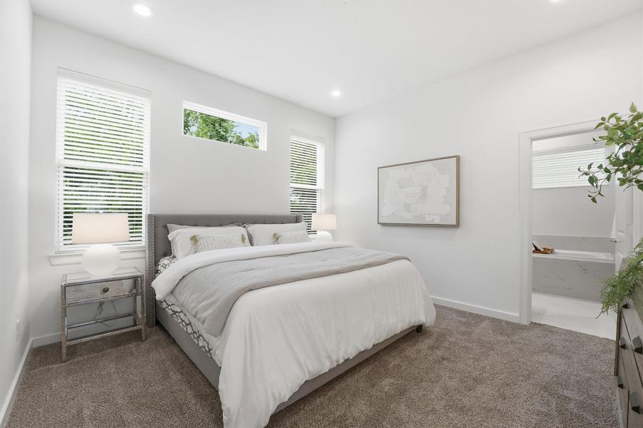 Furnished interior view inside a new home in Highland Commons, Houston (Image 10).
