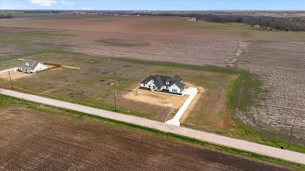 Bird's eye view featuring a rural view