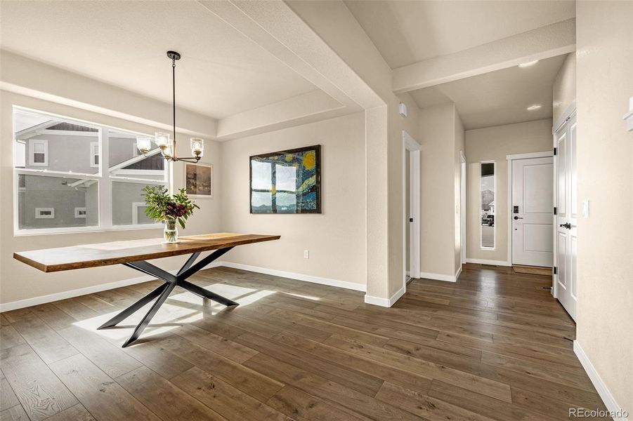 Furnished interior view inside a new home in , Colorado Springs (Image 14). Furnished interior view inside a new home in , Colorado Springs (Image 14).