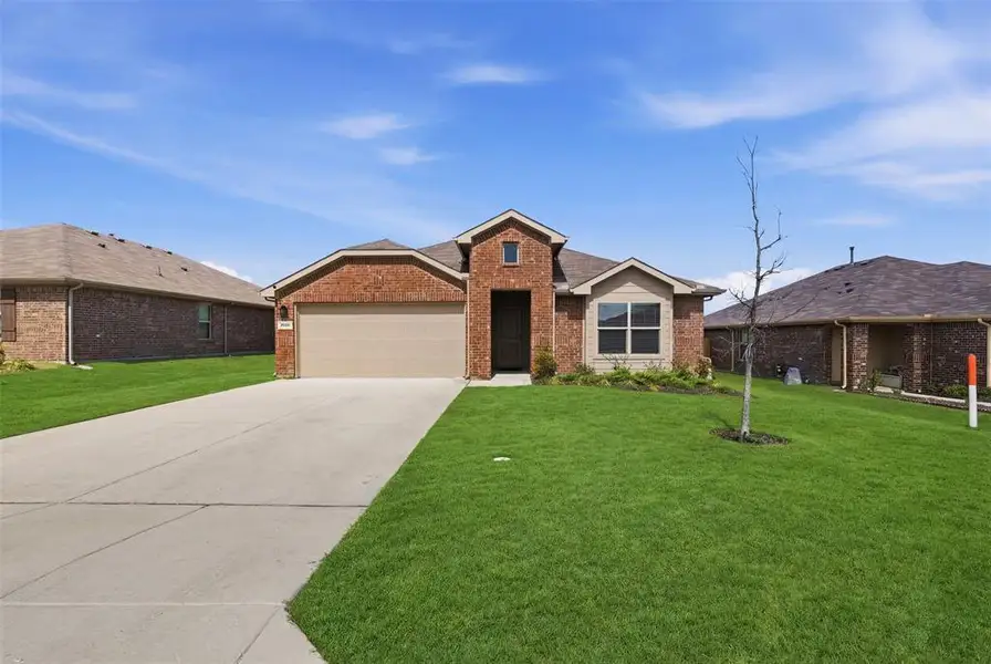 Front exterior of a new home in Cresson Estates, Cresson, TX, highlighting curb appeal (Image 2). Front exterior of a new home in Cresson Estates, Cresson, TX, highlighting curb appeal (Image 2).