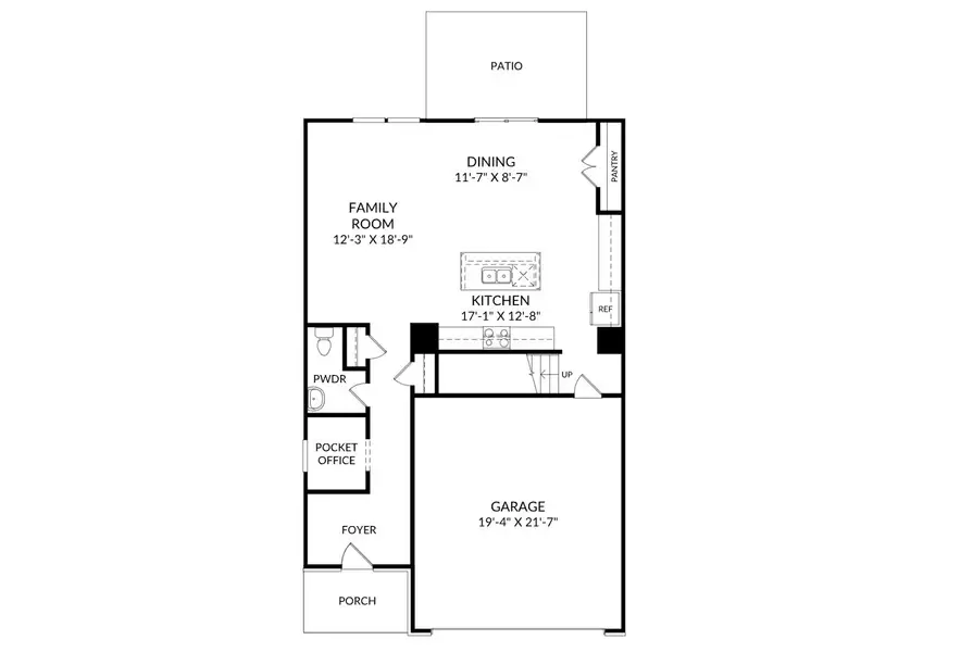 2D floor plan layout of this home in The Mill at Woodcreek Farms, Elgin, SC (Image 1). 2D floor plan layout of this home in The Mill at Woodcreek Farms, Elgin, SC (Image 1).