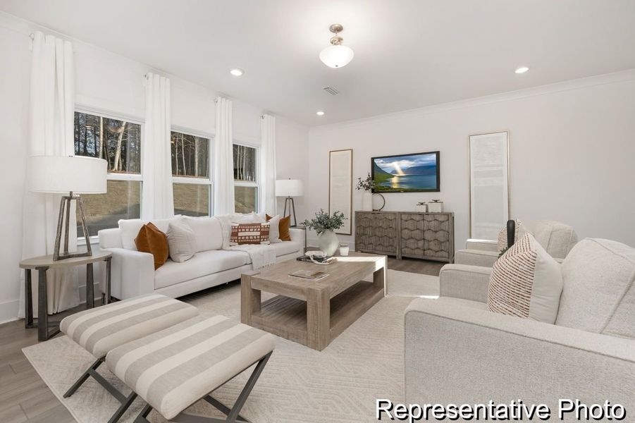 Furnished interior view inside a new home in Stonebridge Fairways, Monroe (Image 6).