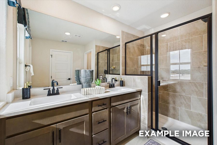 Representative furnished interior of a home built from the The Florence C by Davidson Homes LLC in Buffalo Way Villas, Houston (Image 12).