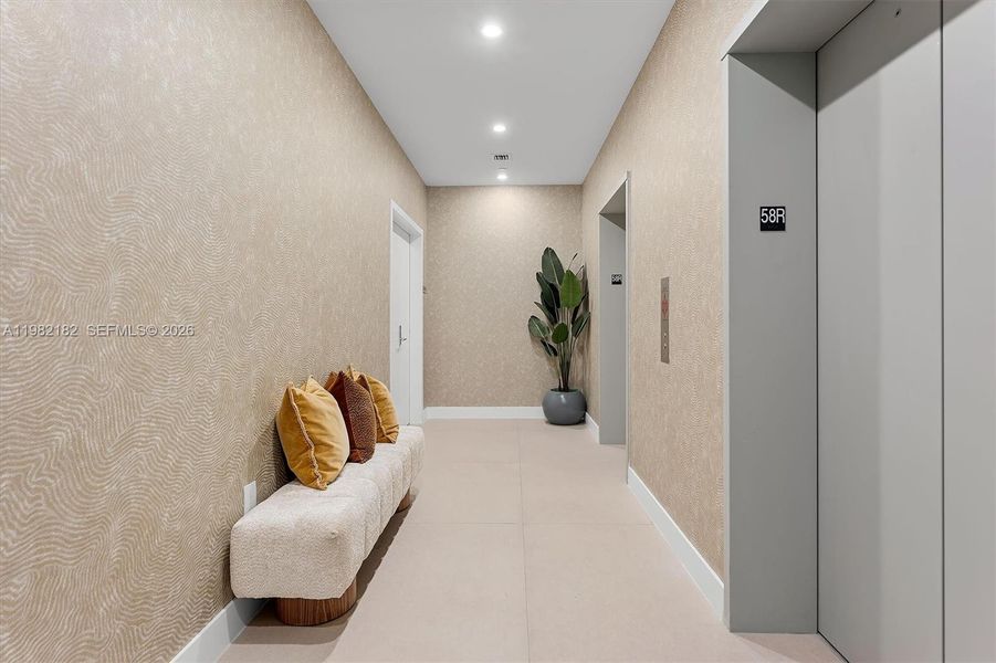 Furnished interior view inside a new home in , Miami (Image 36).