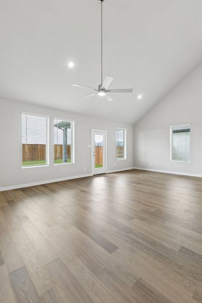 Living and Dining Room in the Winters home plan by Trophy Signature Homes – REPRESENTATIVE PHOTO