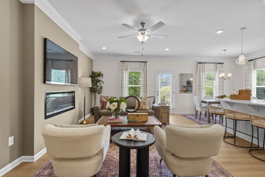 Furnished interior view inside a new home in Townes At The Stiles, Cartersville (Image 4).