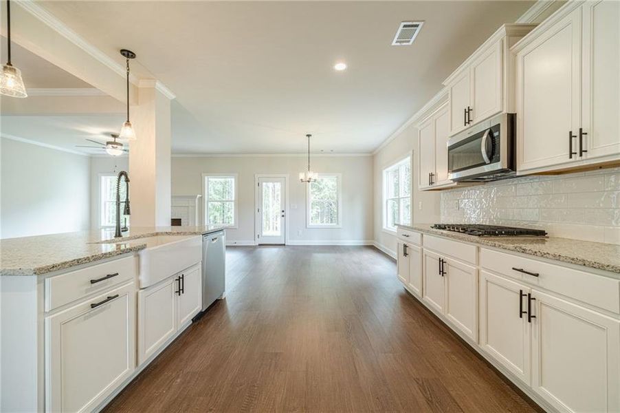 Furnished interior view inside a new home in , Covington (Image 9).